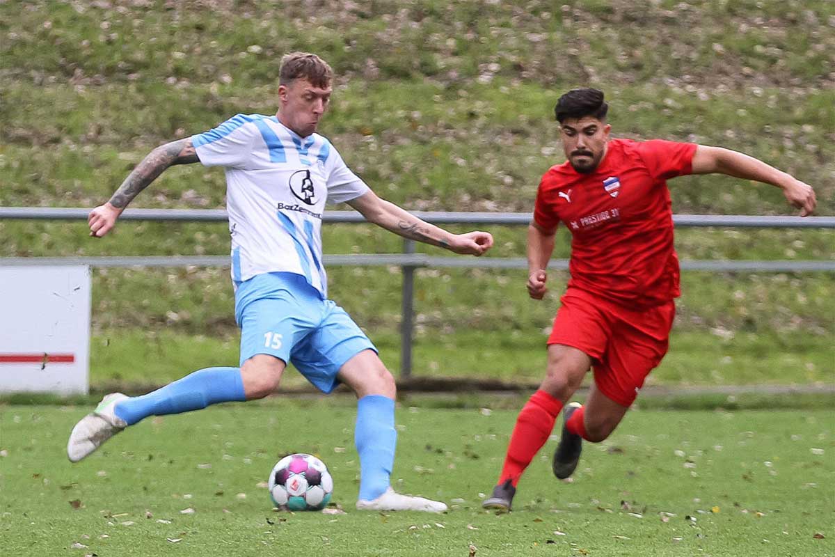Marc Zellers wunderschöner Freistoß führt VfB Kiel auf den 2:0-Weg beim Kieler MTV