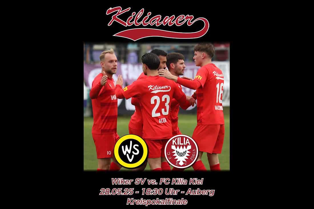 Pokalfinale auf dem Auberg: Wiker SV trifft auf Überflieger Kilia Kiel