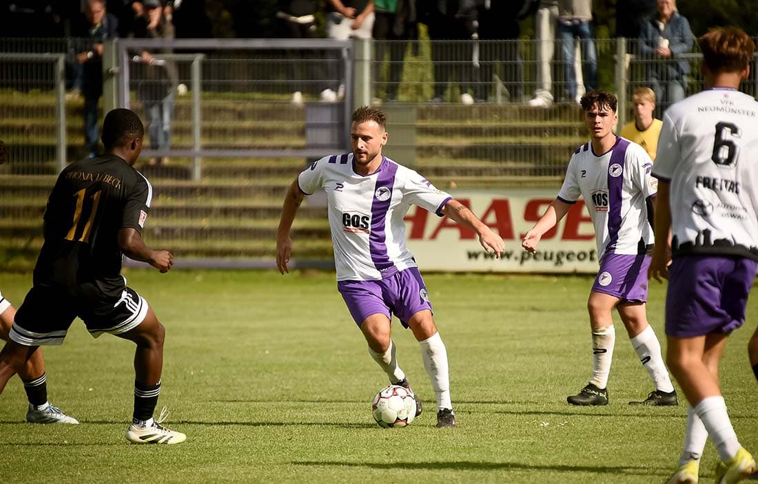 Phönix Lübeck eine Nummer zu groß für VfR Neumünster im 0:5-Test