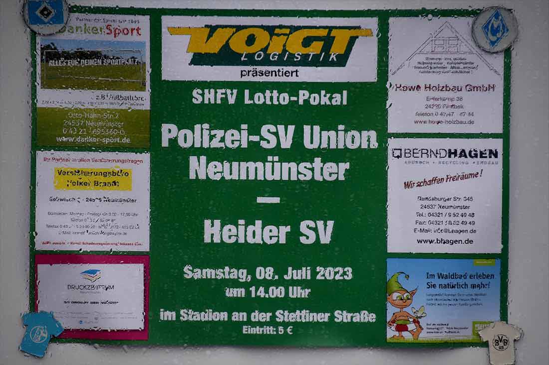 SHFV-Pokal: PSV Neumünster empfängt Heider SV