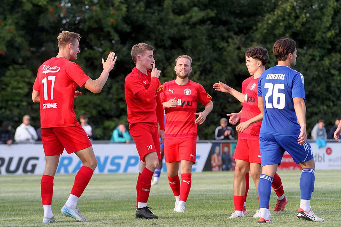 Kilia Kiel bei starken Eidertalern: mit 2:0-Arbeitssieg ins Viertelfinale