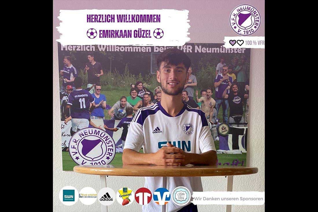 Emirkaan Güzel ist der nächste Zugang für den VfR Neumünster aus Hamburg