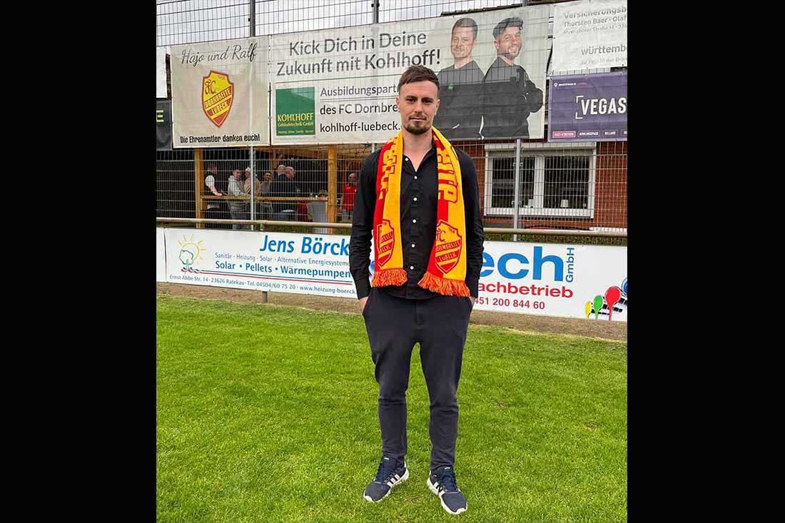 Kevin Wölk wird Cheftrainer des FC Dornbreite Lübeck