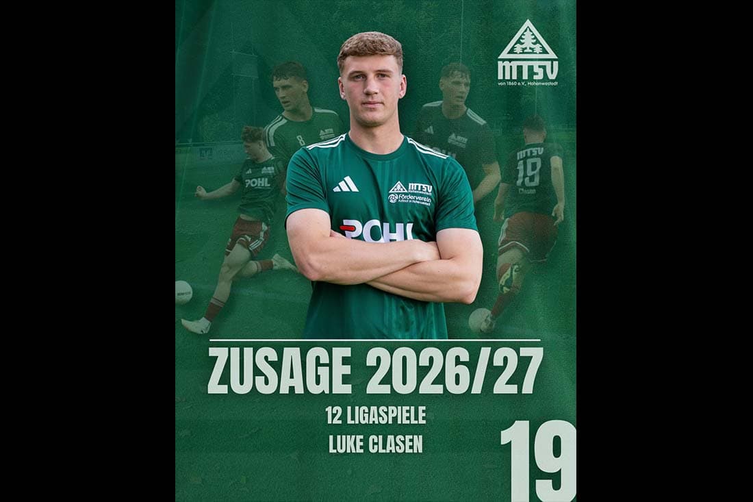 Luke Clasen setzt gut Entwicklungsphase beim MTSV Hohenwestedt fort