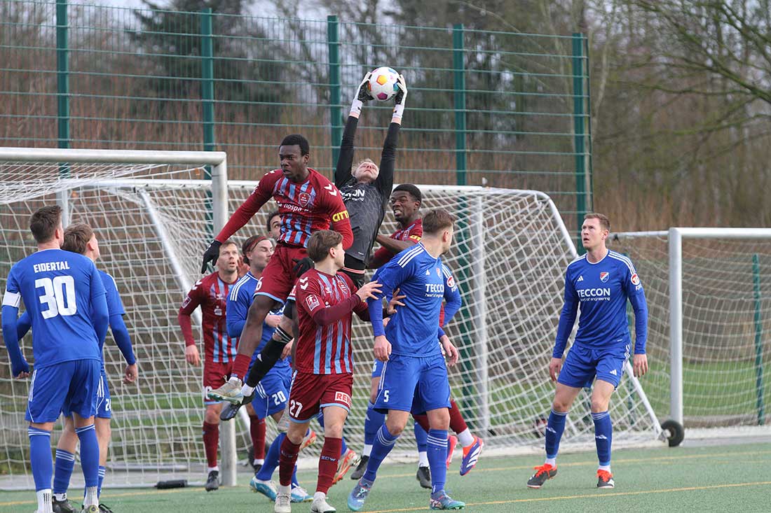 Oberligist Eidertal 1:4 im ersten Test gegen Regionalligist Weiche Flensburg 08