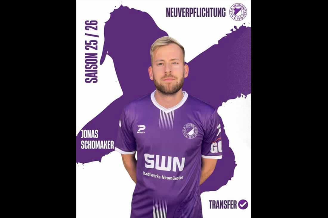 Jonas Schomaker wieder beim VfR Neumünster