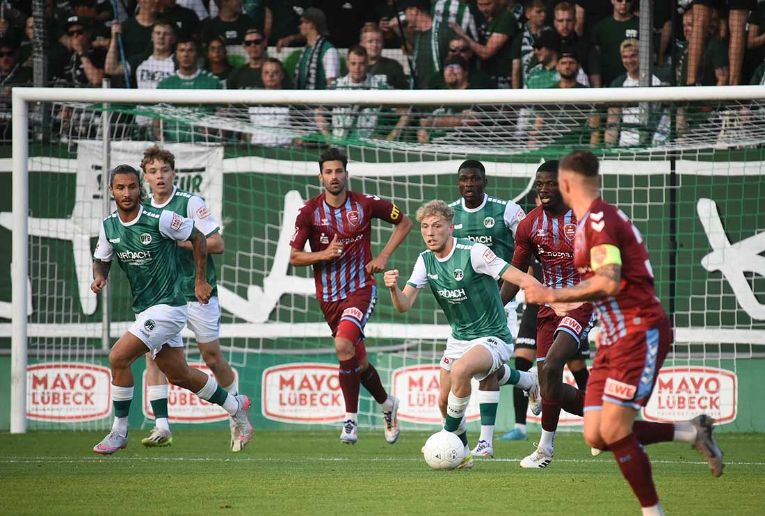 1:1-Unentschieden beim SC Weiche Flensburg 08: Verdienter Punktgewinn für den VfB Lübeck