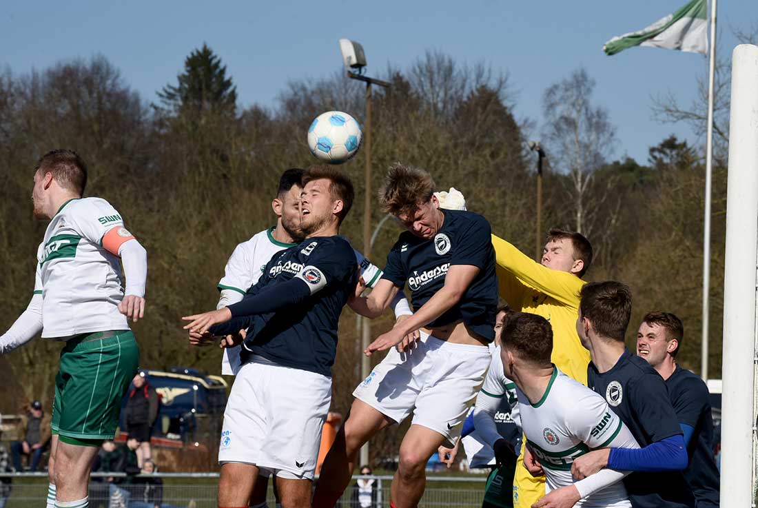 Tim Möller rettet den PSV Neumünster gegen Nordmark Satrup