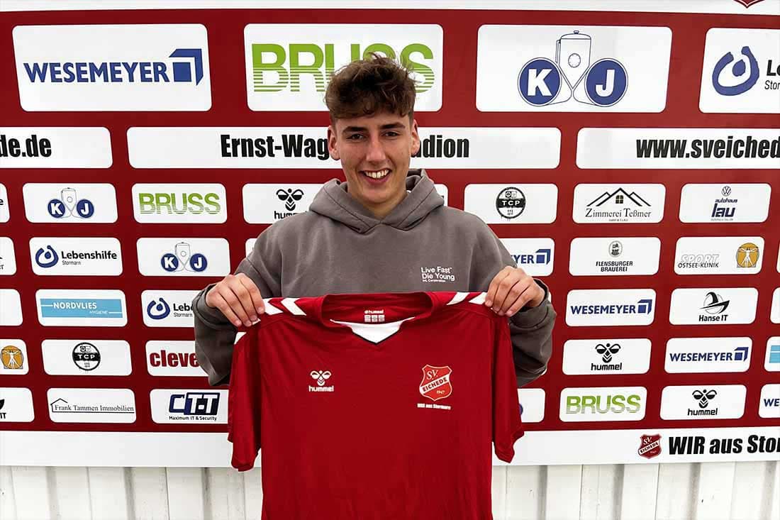 U19-Spieler Lasse Berger rückt in den Liga-Kader des SV Eichede auf