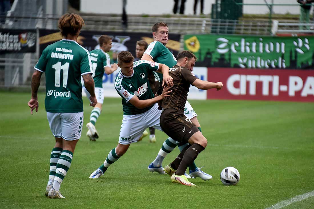 Kimmo Hovi rettet VfB Lübeck Punkt in der Nachspielzeit gegen Pauli