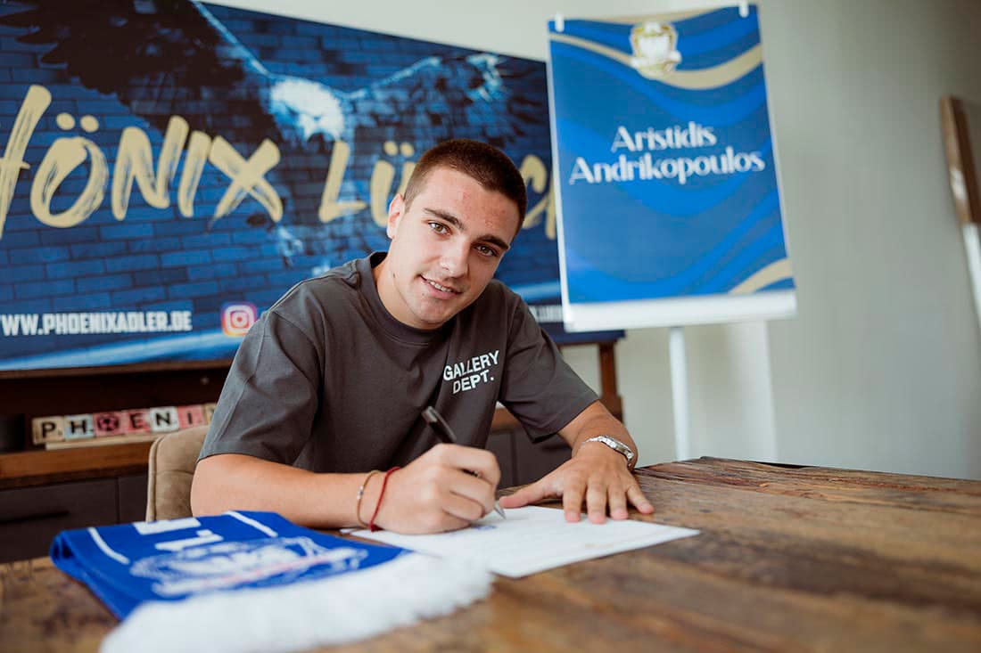 1. FC Phönix Lübeck verpflichtet Aristidis Andrikopoulos von AEK Athen