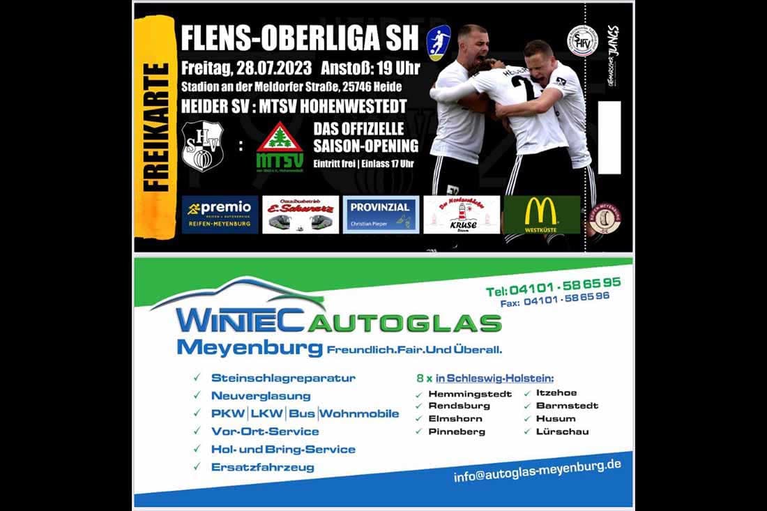 Saison-Opening der Flens-Oberliga am Freitag