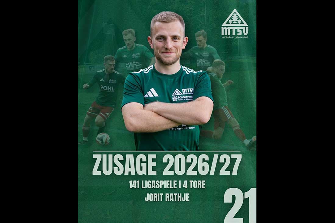 Jorit Rathje auch 2026/27 Kämpfer und Teamplayer für MTSV Hohenwestedt