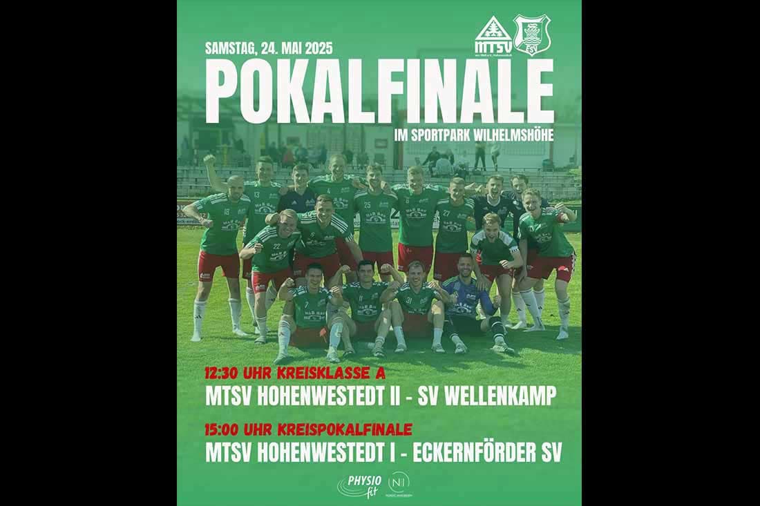 Der Landespokal lockt – MTSV Hohenwestedt erwartet im Kreispokalfinale Eckernförder SV