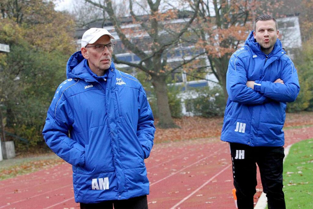 Erfolgreiches Trainergespann beim Preetzer TSV - links Andreas Möller, rechts Co-Trainer Jirka Heine. © 2021 Ismail Yesilyurt
