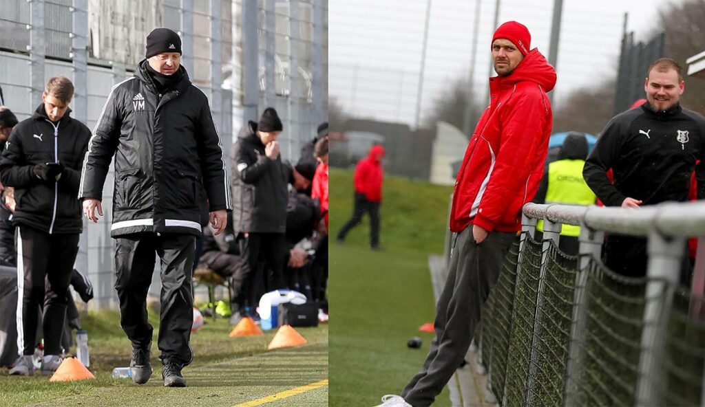Test für beide Cheftrainer - Volkmar Meyer (li.) und Björn Sörensen. © Ismail Yesilyurt