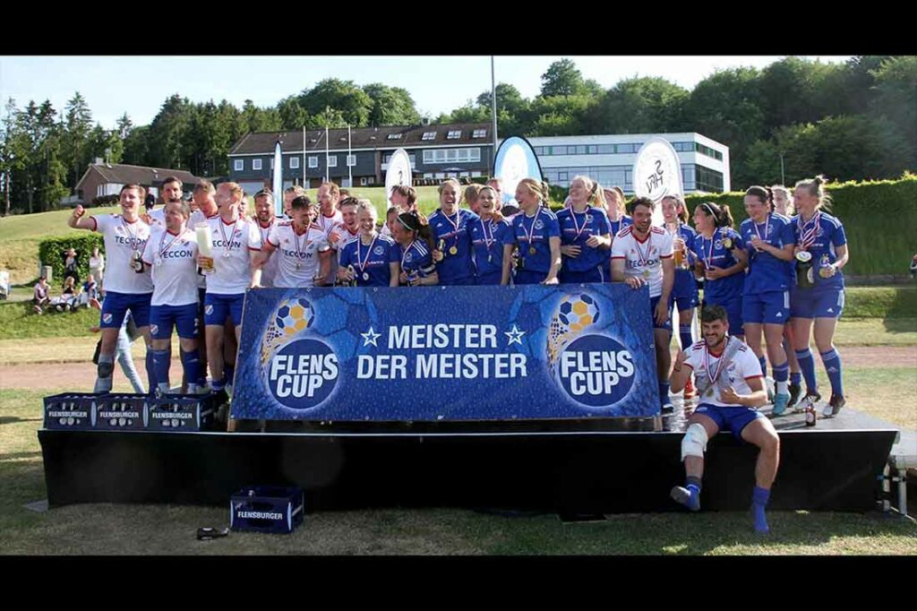 Die beiden Titelträger des FLENS CUP 22-23 - SpVg Eidertal Molfsee und SSC Hagen Ahrensburg © 2023 Ismail Yesilyurt