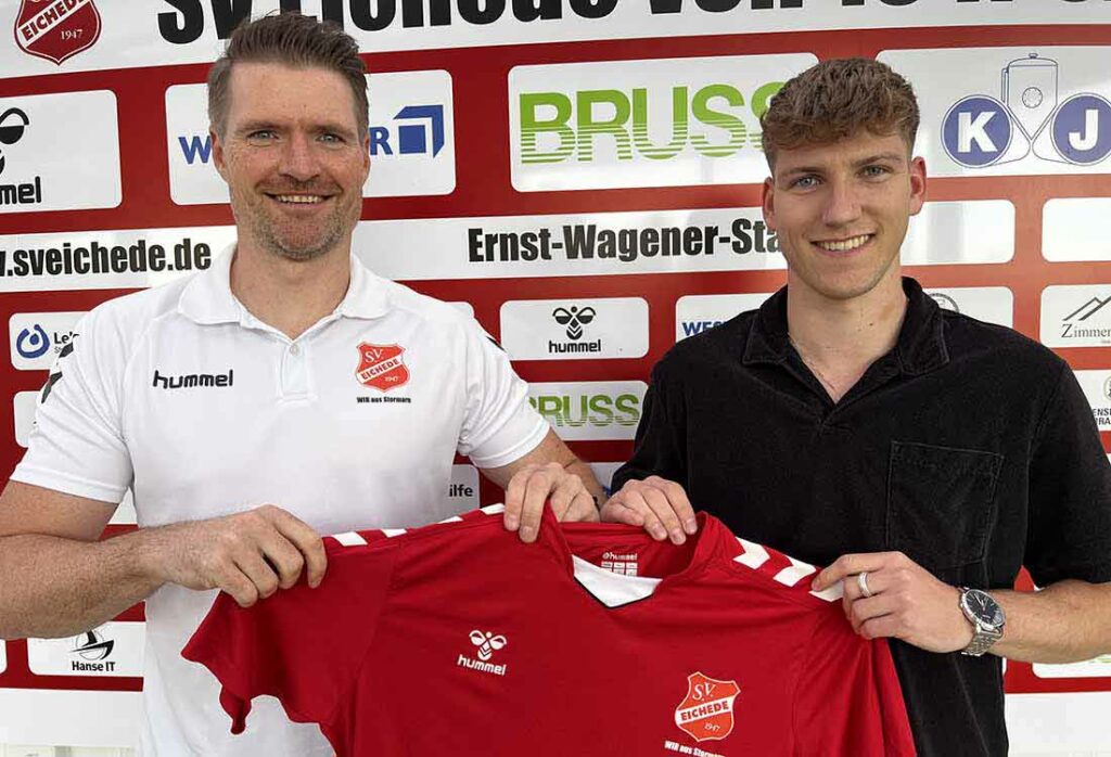 Jonas Dürr mit Jan-Henrik Schmidt.© 2024 SV Eichede