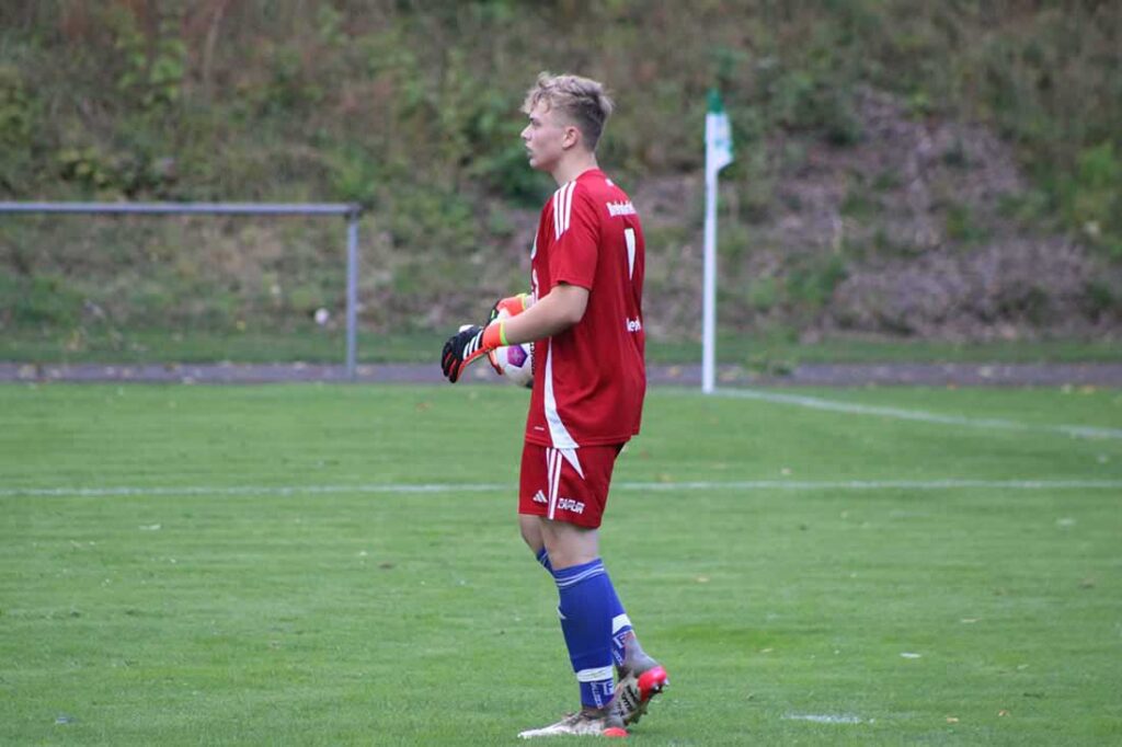 Zweites Spiel für Bennet Knaack - souveräne Leistung. © 2024 Sophie Geppert