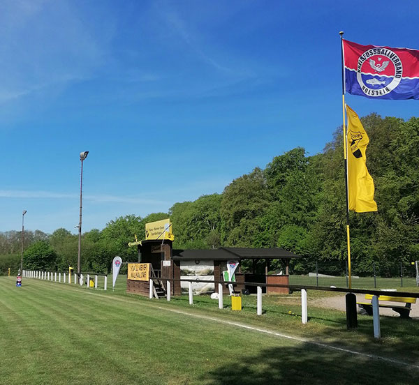Der Finalort - die schöne Sportanlage von Fortuna Bösdorf. © 2025 Stephan Mohr-KFV Holstein
