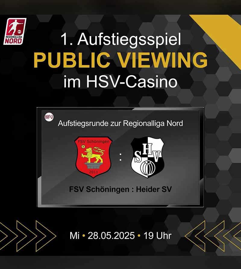 FSV Schöningen - Heider SV Public Viewing. © 2025 Heider SV