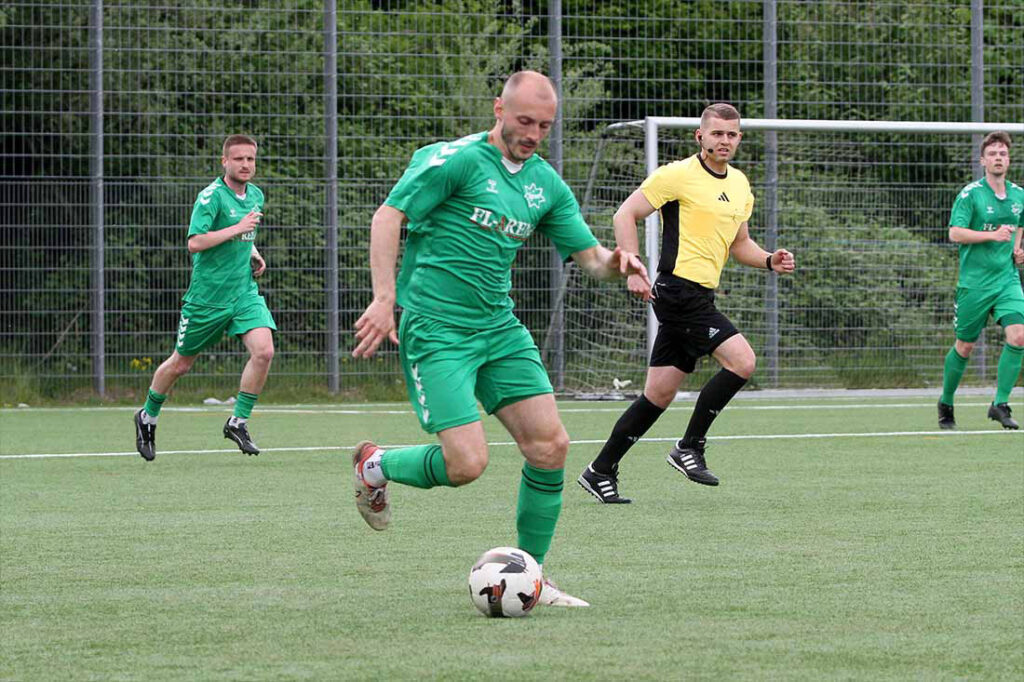 Kim Nitschke (IF Stjernen Flensborg) hielt bei den Kontern das Tempo hoch. © 2025 Ismail Yesilyurt