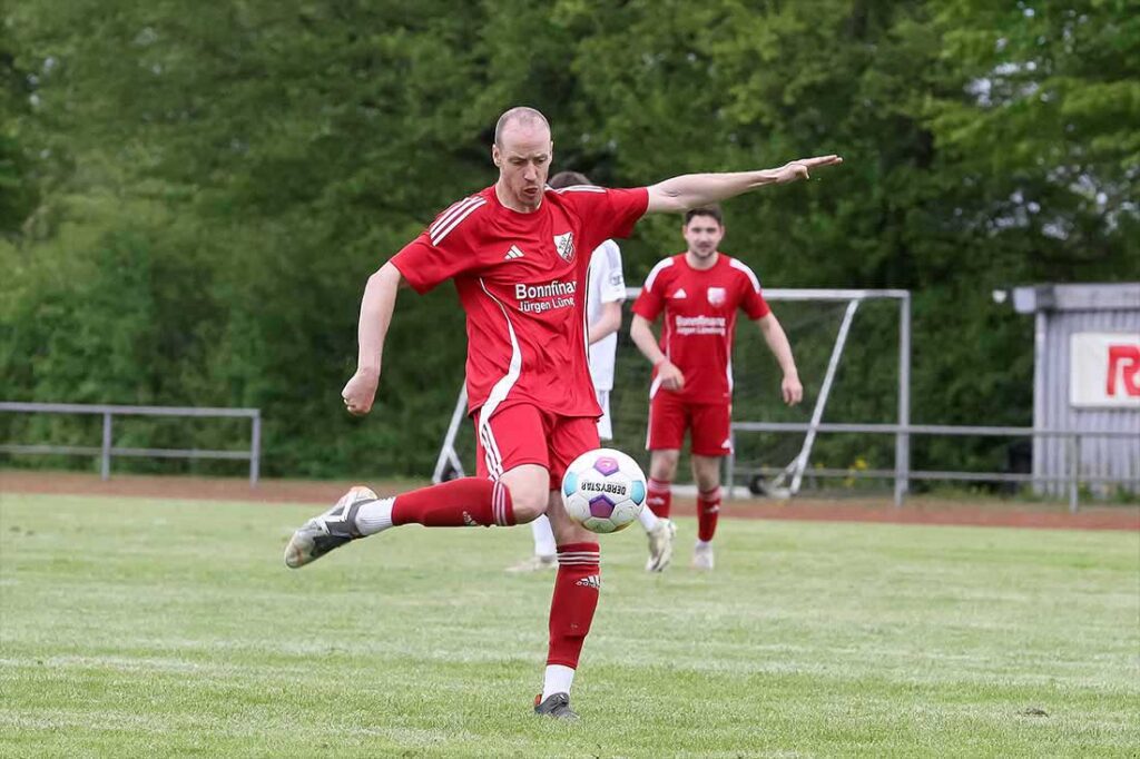 Moritz Hübner (TSV Flintbek) ist auch am Mittwoch erfolgreich. © 2025 Ismail Yesilyurt