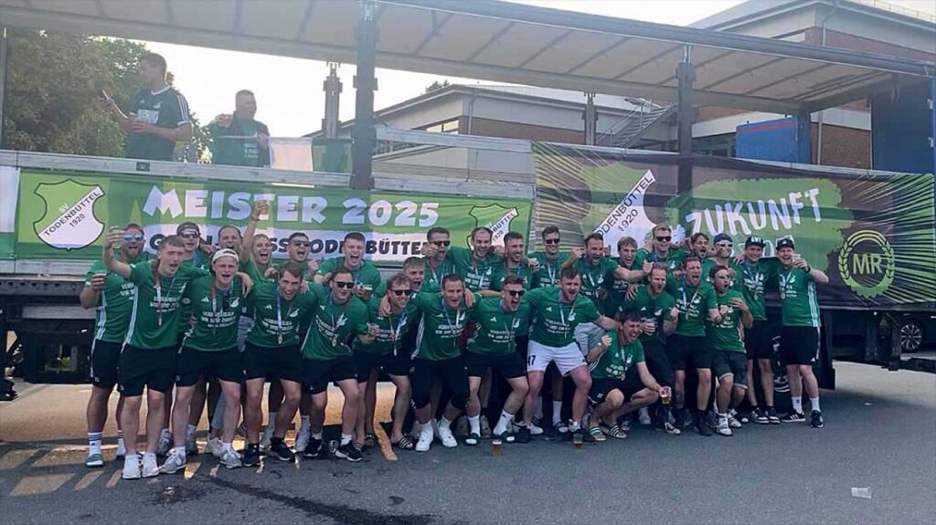 Das Meister-Team des SV GW Todenbüttel. © 2025 GW Todenbüttel