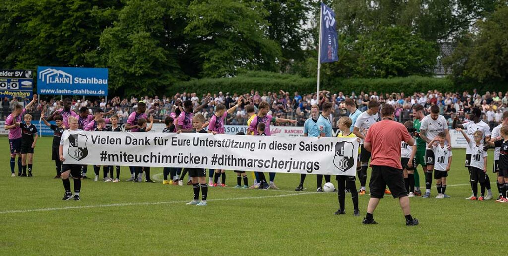 Der Heider SV bedankt sich für die Unterstützung. © 2025 Volker Schlichting