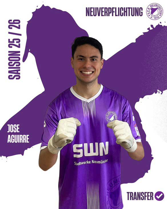 José Aguirre. © 2025 VfR Neumünster