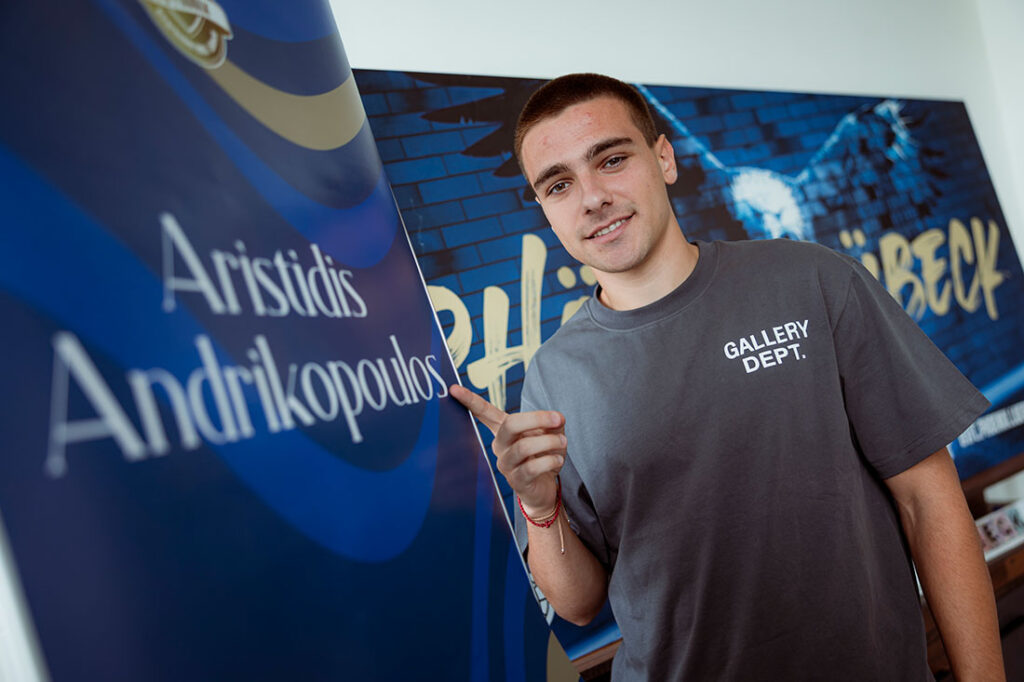 Aristidis Andrikopoulos. © 2025 1. FC Phönix Lübeck