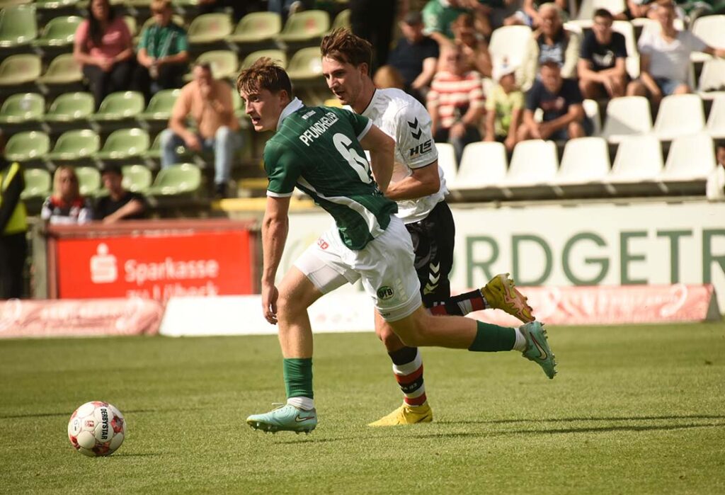 Bjarne Pfundheller (VfB Lübeck). © 2025 Olaf Wegerich