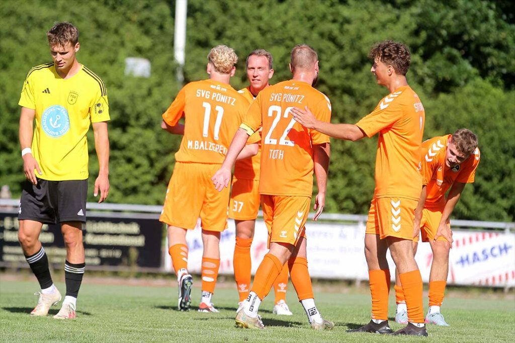 Die SVG Pönitz durfte bisher außergewöhnlich viel jubeln. © 2025 Ismail Yesilyurt