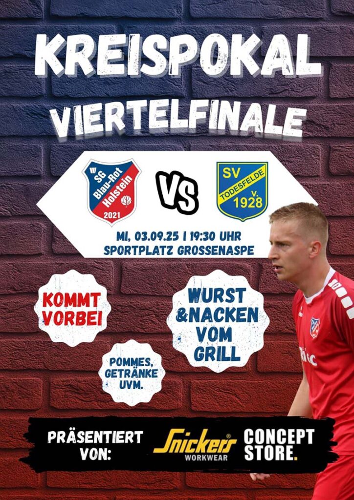 SG BR Holstein vs. SV Todesfelde.© Blau-Rot Holstein