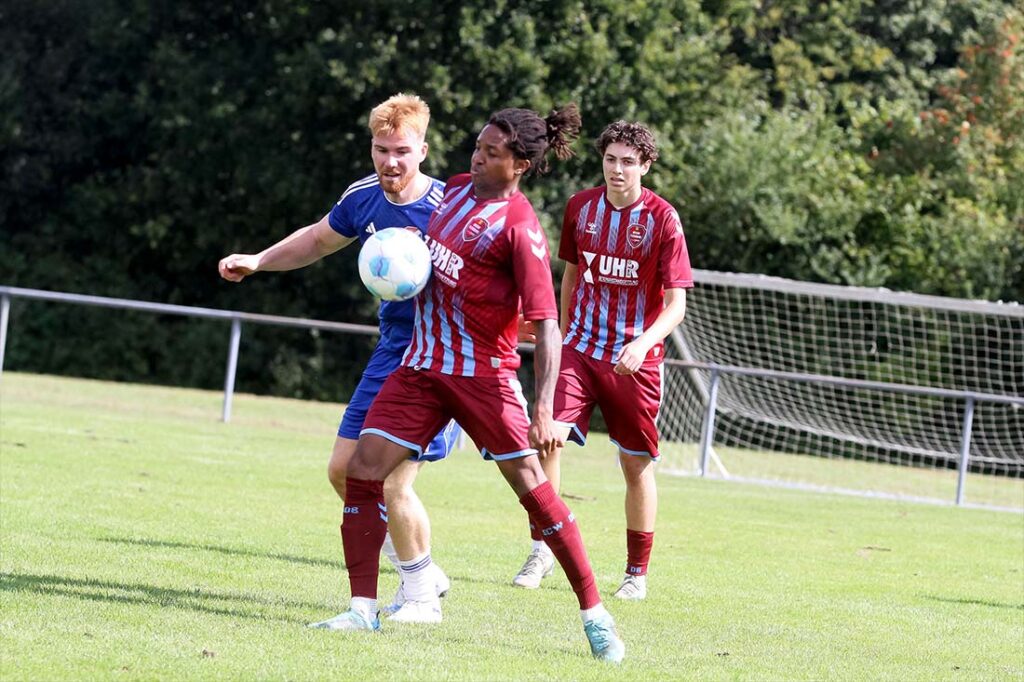 Ilidio Santos und dem SC Weiche Flensburg 08 II fehlte das Matchglück. © 2025 Ismail Yesilyurt