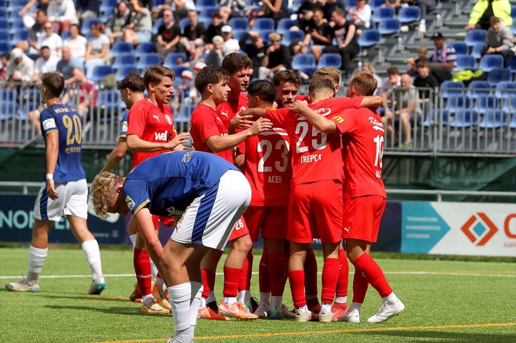 Kilia Kiel beim 5:1 im Hinspiel am ersten Spieltag gegen Holstein Kiel II. © 2025 Ismail Yesilyurt