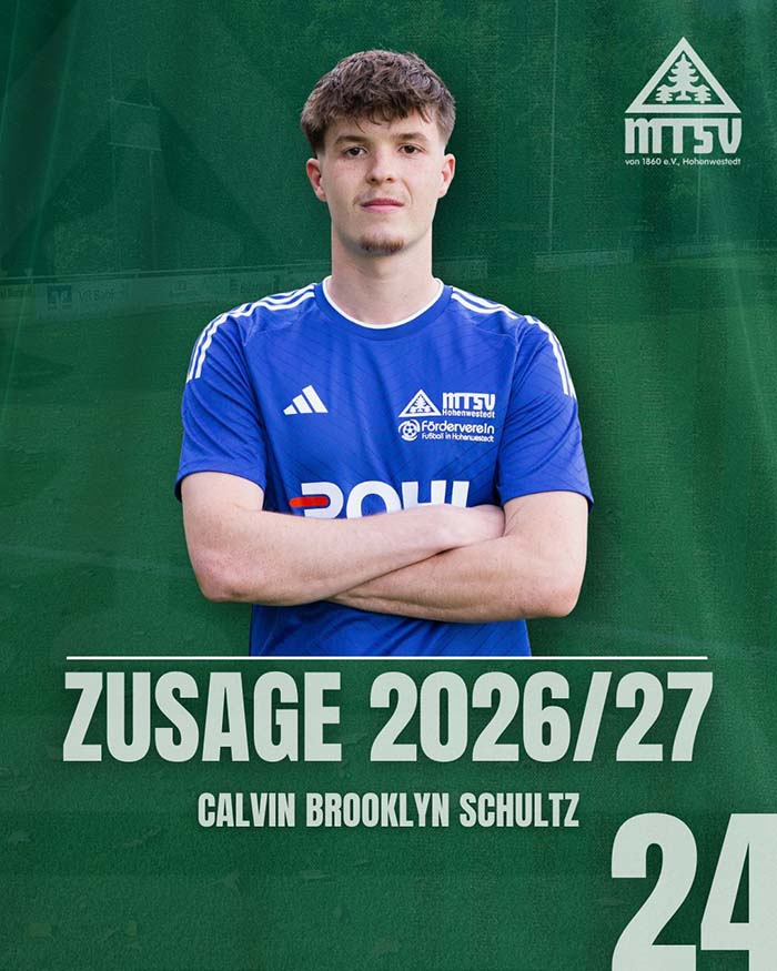 Calvin Brooklyn Schultz (MTSV Hohenwestedt). © 2026 MTSV Hohenwestedt