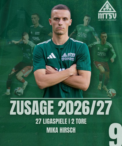 Mika Hirsch (MTSV Hohenwestedt). © 2026 MTSV Hohenwestedt