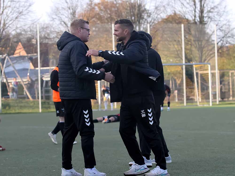 Dennis Usadel (re.) und Daniel Wiechmann bei ihrer gemiensamen Zeit beim TSV Kropp. © 2024 Ismail Yesilyurt