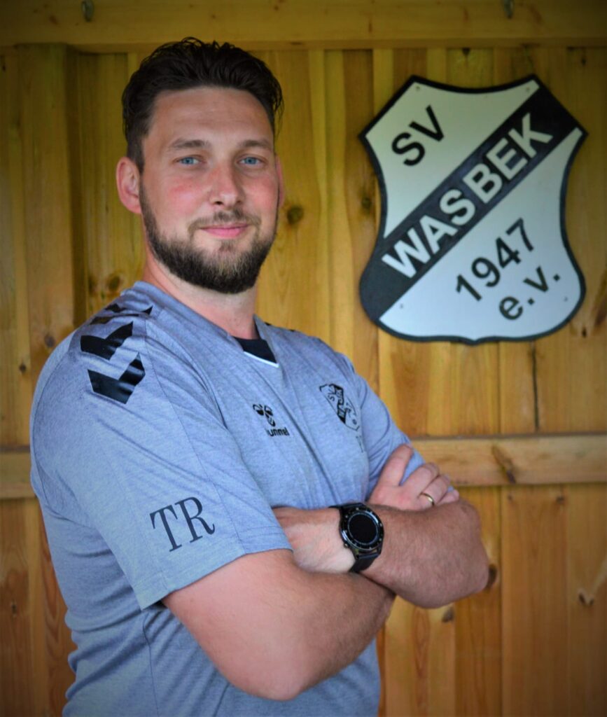 Trainer Pascqual Rüdiger vom SV Wasbek. © 2026 Jennifer Rüdiger
