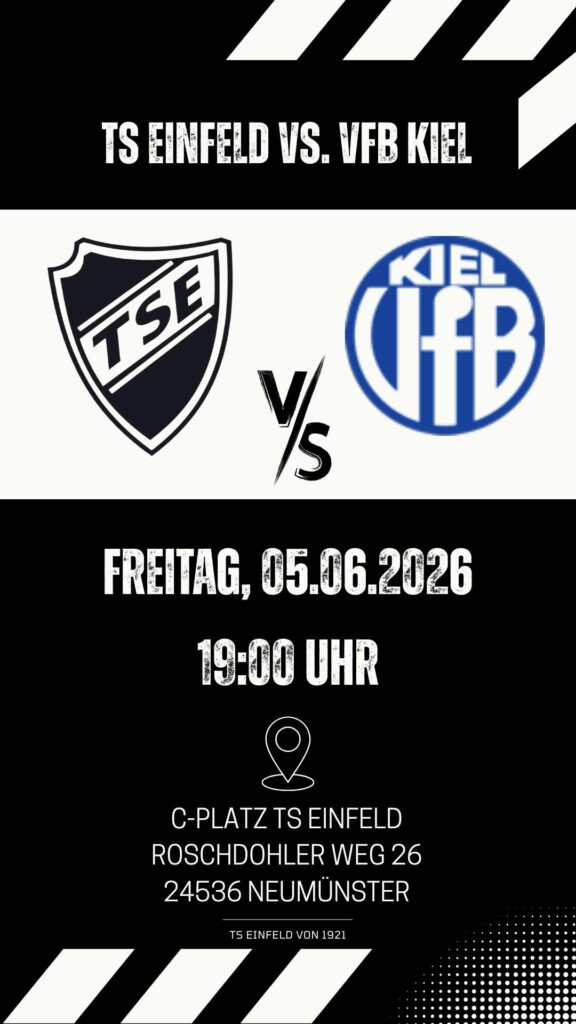 Es ist angerichtet. Der TSE empfängt den VfB Kiel zum Rückspiel. © 2026 Jana Reimers