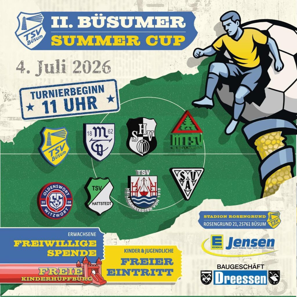 Büsumer Sommercup. © 2026 TSV Büsum