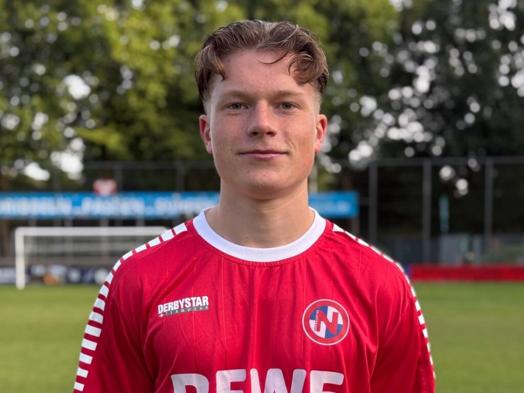 Lucas Schulze im Trikot von Eintracht Norderstedt. © 2025 Eintracht Norderstedt
