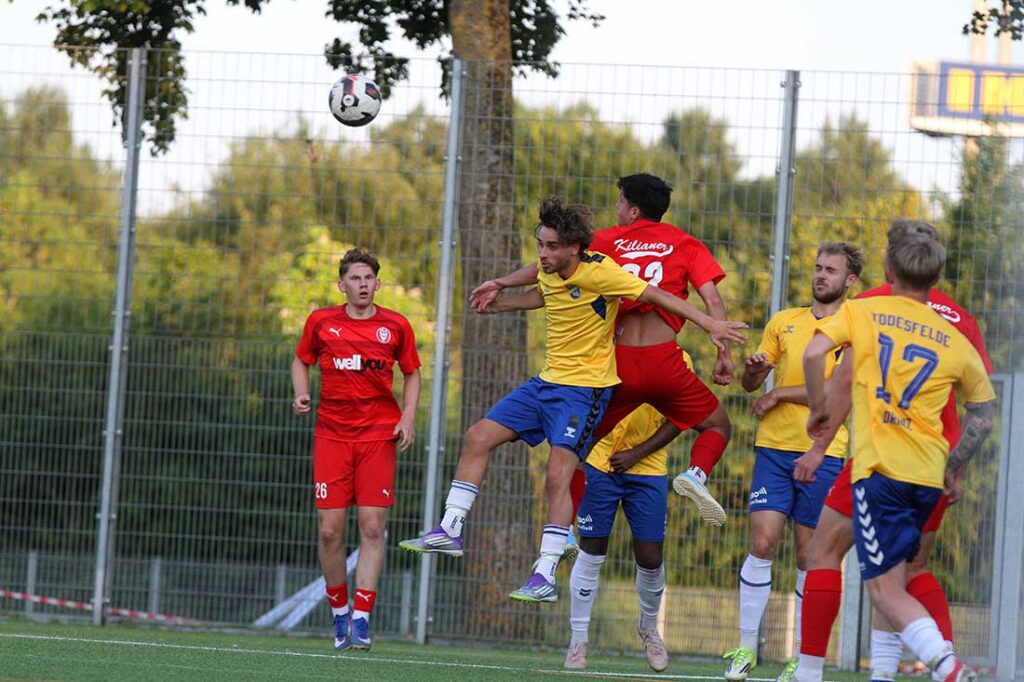 Szene aus dem Testspiel zwischen Kilia Kiel und SV Todesfelde. © 2026 Ismail Yesilyurt